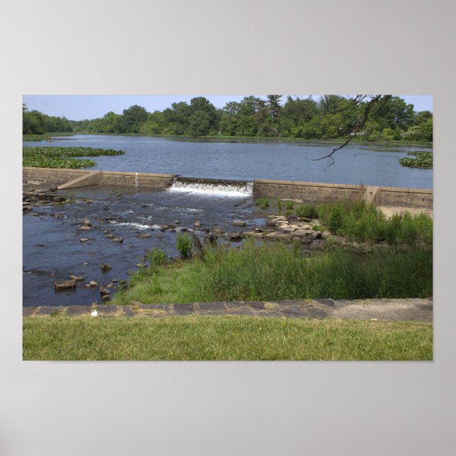 Wasserfall Wasserscape Foto Poster (Vorne)