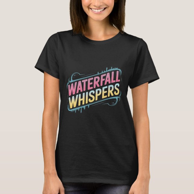 Wasserfall-Whisky T-Shirt (Vorderseite)