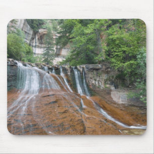Wasserfall, Zion National Park, Utah, USA Mousepad