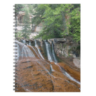 Wasserfall, Zion National Park, Utah, USA Notizblock