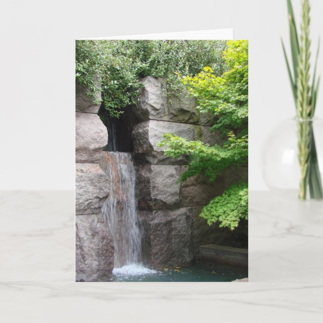Wasserfallanmerkungskarte Karte (Vorderseite)