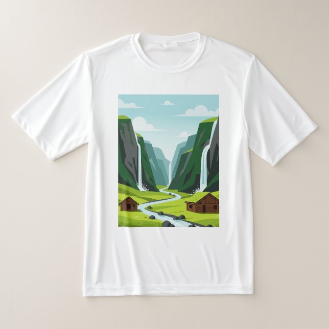 Wasserfallansicht T-Shirt (Ablage )