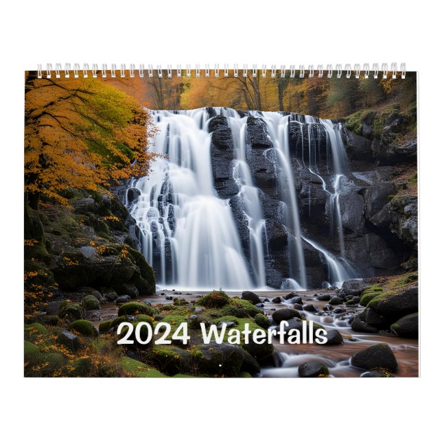 Wasserfälle 2024 kalender (Titelbild)