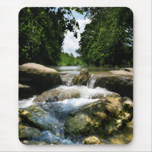 Wasserfälle 5 bei Barton Creek in Austin Texas Mousepad