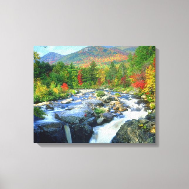 Wasserfälle | Adirondack Mountains Leinwanddruck (Vorderseite)