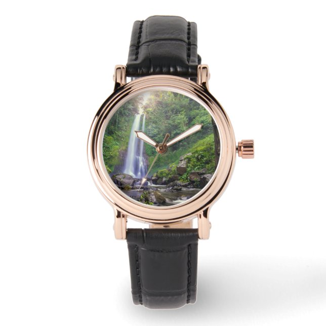 Wasserfälle | Bali, Indonesien Armbanduhr (Vorderseite)