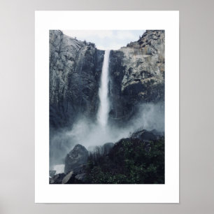 Wasserfälle Bridalveil Yosemite Farbfotografie Poster