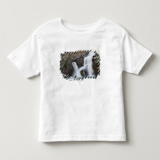 Wasserfälle, die aus eine Felsen-Klippe Kleinkind T-shirt