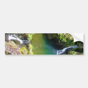 Wasserfälle entlang der Straße zu Hana, Maui, Autoaufkleber