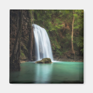 Wasserfälle Erawan Wasserfall, Thailand Magnet