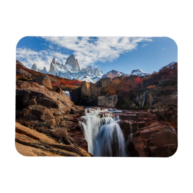 Wasserfälle | Fitz Roy Mountain, Argentinien Magnet (Horizontal)