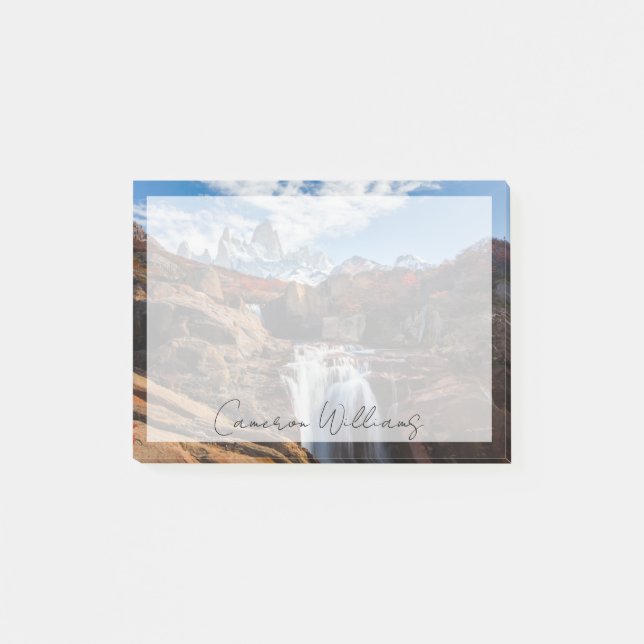 Wasserfälle | Fitz Roy Mountain, Argentinien Post-it Klebezettel (Vorderseite)