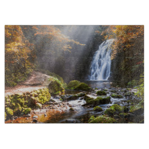 Wasserfälle   Gleno, Nordirland Schneidebrett