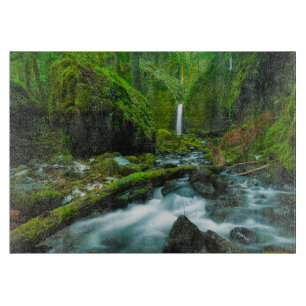 Wasserfälle Grotto Falls, Oregon Schneidebrett