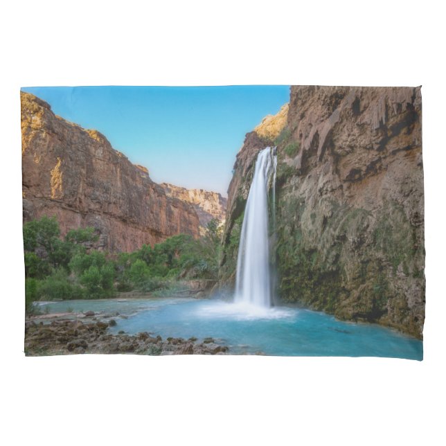 Wasserfälle | Havasu-Fälle bei Sunset Kissenbezug (Vorderseite)