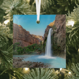 Wasserfälle Havasu-Fälle bei Sunset Ornament Aus Glas