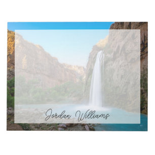 Wasserfälle Havasu Falls bei Sonnenuntergang Notizblock