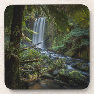 Wasserfälle   Hopetoun Falls, Neuseeland Getränkeuntersetzer