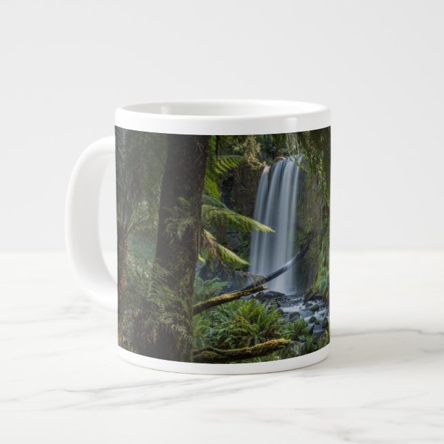 Wasserfälle | Hopetoun Falls, Neuseeland Jumbo-Tasse (Vorderseite Links)