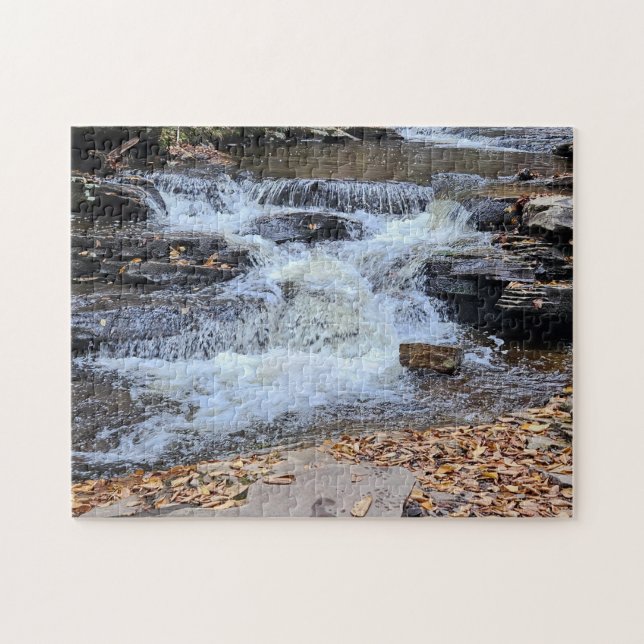 Wasserfälle im Herbst-Puzzle (Horizontal)