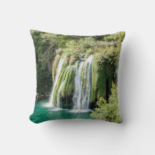 Wasserfälle im Nationalpark Plitvice - Kroatien Kissen