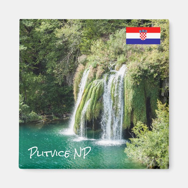 Wasserfälle im Nationalpark Plitvice - Kroatien Magnet (Vorne)