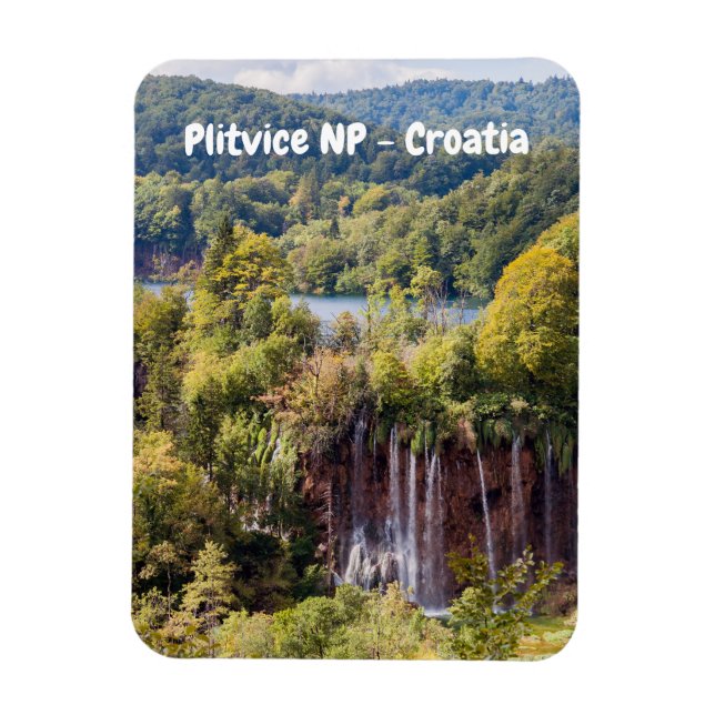 Wasserfälle im Nationalpark Plitvice - Kroatien Magnet (Vertikal)