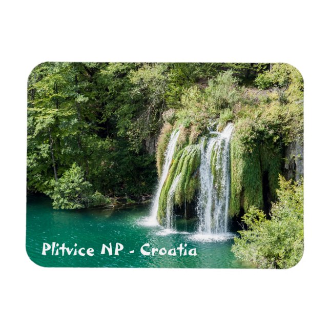 Wasserfälle im Nationalpark Plitvice - Kroatien Magnet (Horizontal)