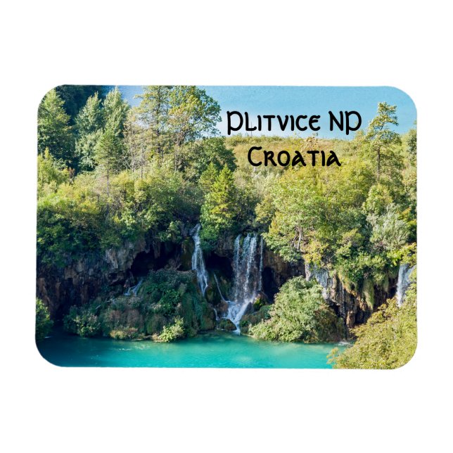 Wasserfälle im Nationalpark Plitvice - Kroatien Magnet (Horizontal)