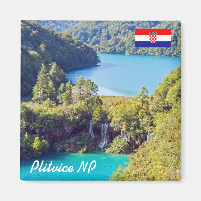Wasserfälle im Nationalpark Plitvice - Kroatien Magnet (Vorne)
