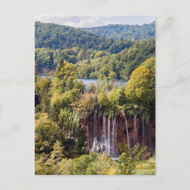 Wasserfälle im Nationalpark Plitvice - Kroatien Postkarte (Vorderseite)
