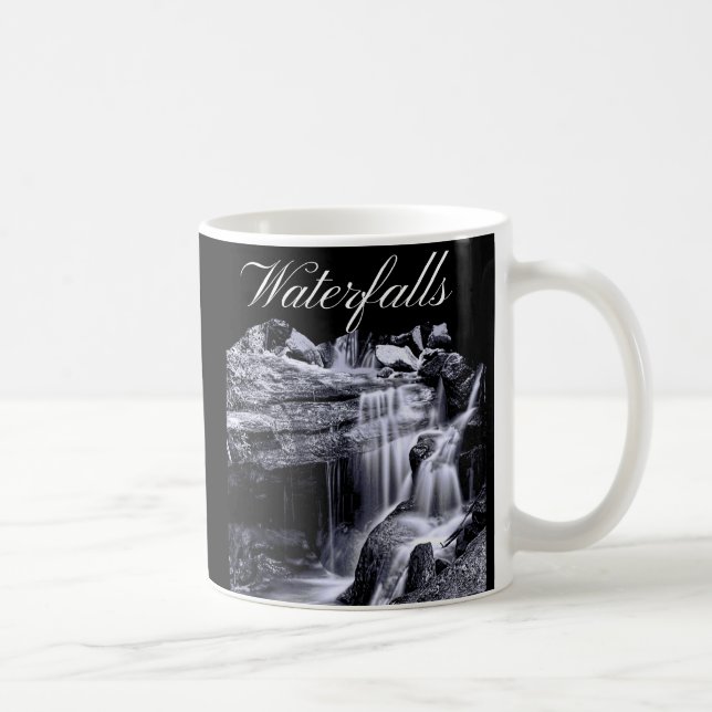 Wasserfälle im Schwarzen und Weißen Gebirge Kaffeetasse (Rechts)