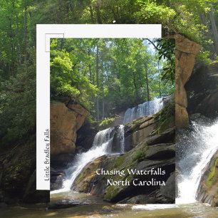 Wasserfälle in den Bergen von North Carolina Foto Postkarte