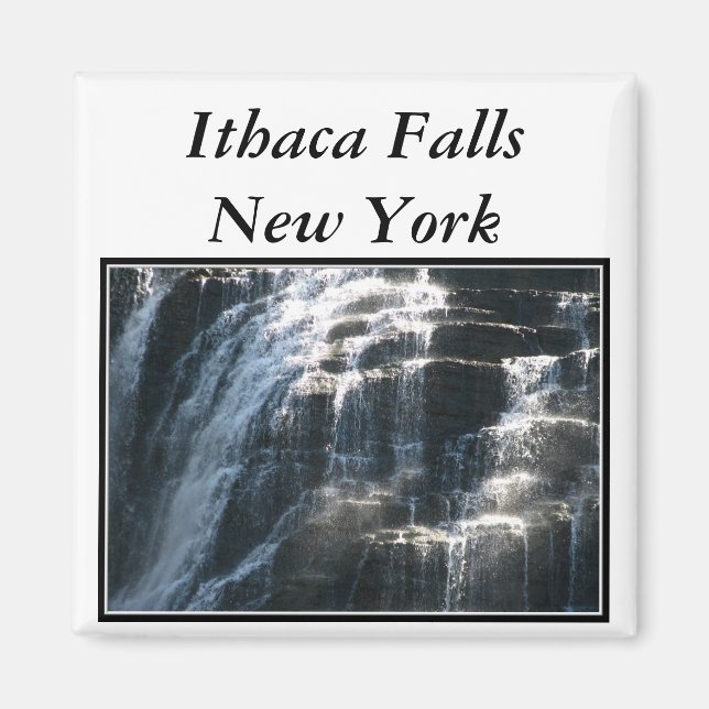 Wasserfälle in Ithaca Falls New York Magnet (Vorne)