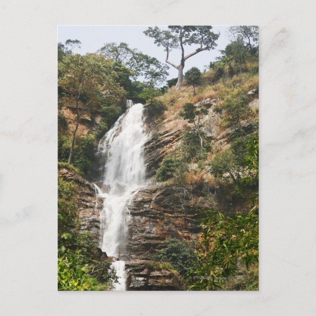 Wasserfälle in Kpalme. Zentral-Togo, Westafrika Postkarte (Vorderseite)