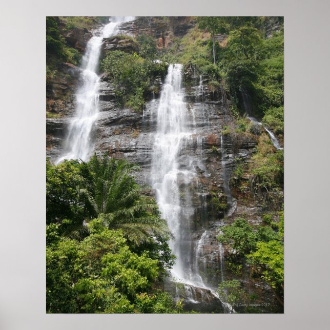 Wasserfälle in Kpalme. Zentraltogo, Westafrika 2 Poster (Vorne)