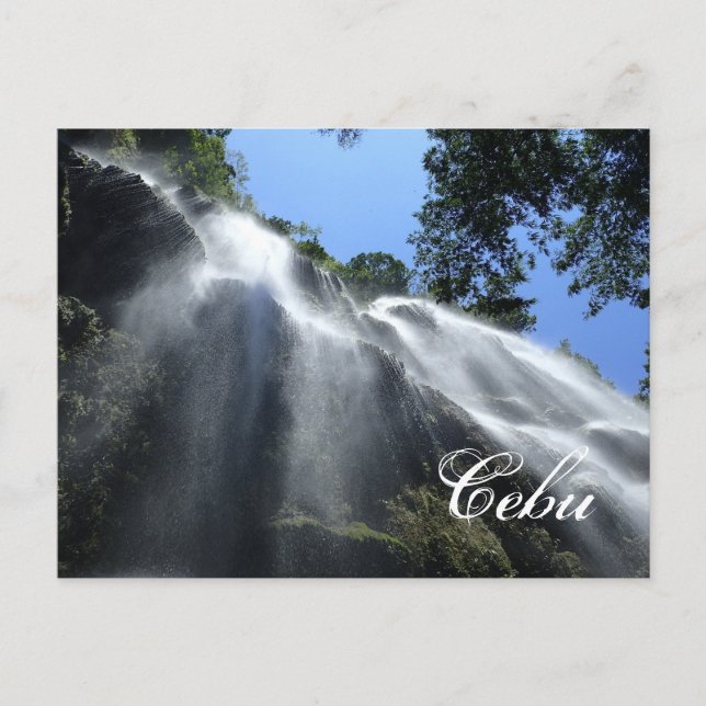 Wasserfälle in Oslob Cebu Postkarte (Vorderseite)