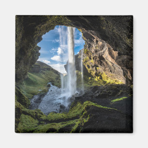 Wasserfälle   Isländischer Wasserfall Magnet