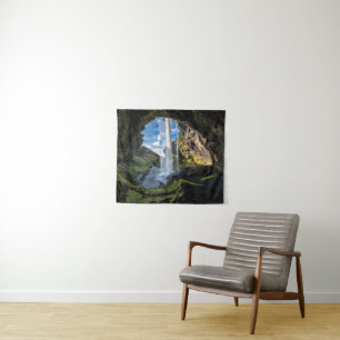 Wasserfälle Isländischer Wasserfall Wandteppich