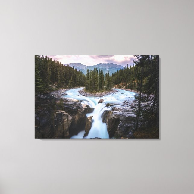 Wasserfälle | Jasper National Park, Kanada Leinwanddruck (Vorderseite)