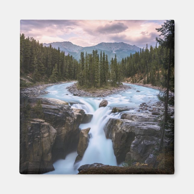 Wasserfälle | Jasper National Park, Kanada Magnet (Vorne)