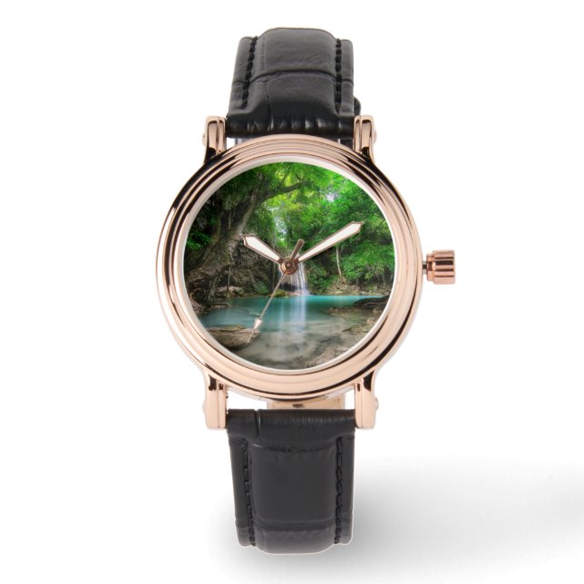 Wasserfälle | Kanchanaburi, Thailand Armbanduhr (Vorderseite)