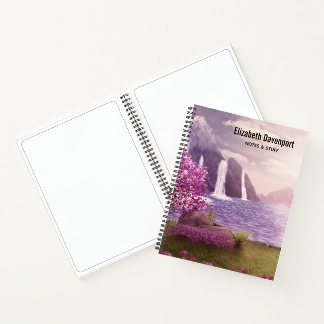 Wasserfälle & Kirchen Bäume am Lago Maggiore Notizbuch (Innenseite)