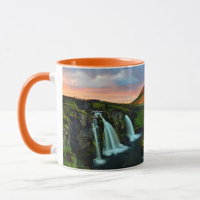 Wasserfälle | Kirkjufell, Island Tasse (Links)