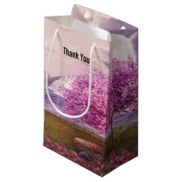 Wasserfälle & Kirschbaumen am See Danke Kleine Geschenktüte