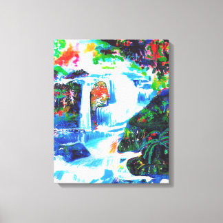 Wasserfälle. Leinwanddruck