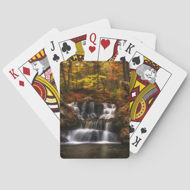Wasserfälle | New England Connecticut Spielkarten (Rückseite)