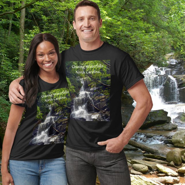 Wasserfälle Nord-Carolina-Foto T-Shirt (Von Creator hochgeladen)