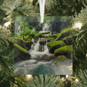 Wasserfälle   Phu Tub Berk Mountain, Thailand Ornament Aus Glas