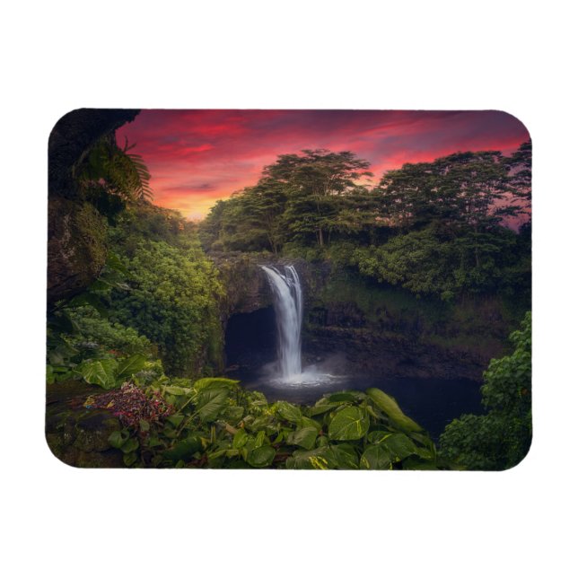 Wasserfälle | Regenbogenfälle, Hilo, Hawaii Magnet (Horizontal)
